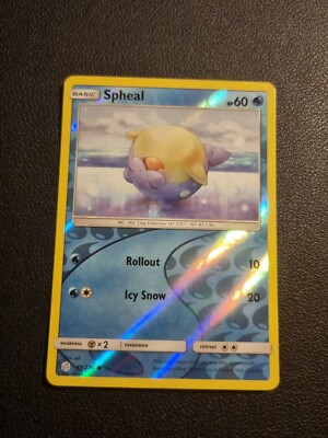 REVERSE HOLO Pokemon Sonne & Mond Kosmische Finsternis TCG Karte Spheal 49/236