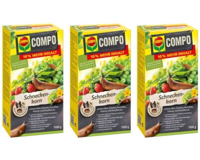 COMPO Schneckenkorn 3,3 kg Pflanzenschutz Schnecken Korn Streu | eBay.de