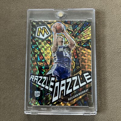 2022-23 Panini Mosaic Razzle Dazzle SSP Keegan Murray RC Sacramento Kings #11  