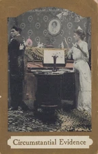 Circumstantial Evidence Funny Romance Posted Divided Back Vintage Postcard