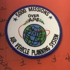 USAF Air Vehicle Planning System 5000 Mission Patch 3/1/23 with hook & loop back