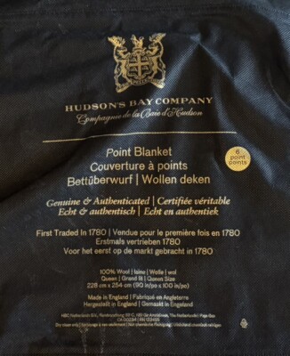 Hudson's Bay HBC Stripes Classic Multistripe Point Blanket Queen 6