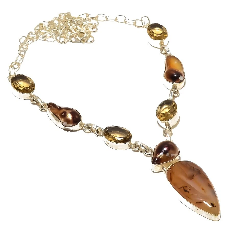 Piedra de titanio de Ágata Moda Collares y Colgantes