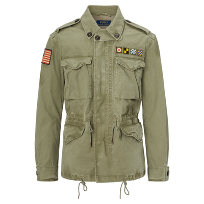 Polo Ralph Lauren Military Olive Green Jacket XL XLARGE | eBay