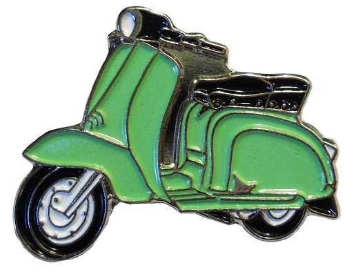 Vintage Retro 70s MOD 1970s Scooter MODS Scooterist Metal Enamel Pin Badge NEW - Picture 18 of 28