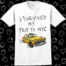 I Survived My Trip To NYC T Shirt New York City Spider Tom Taxi Meme Gift 511