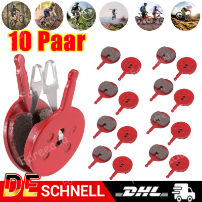 10 Paar Fahrrad Scheibenbremsbelag Semi-Metallic für Avid BB5 Disc Pads Beläge