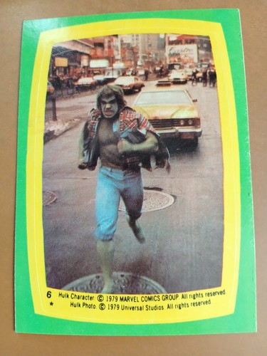 1979 Topps Incredible Hulk Trading Cards U Pick Choose GREEN & YELLOW STICKER - Bild 1 von 19