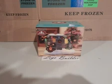 FG SQUARE 6" BATTERY OPERATED LED SILVER CAMPER VILLAGE ACCESSORY TABLETOP DECOR