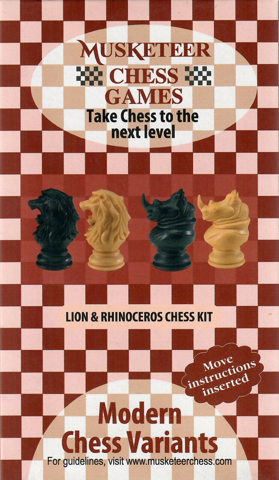 Musketeer Chess Variant Kit -  (Dragon) & Spider - Black