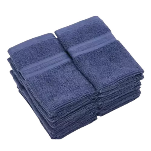 New Home Reflections Antimicrobial 12 Piece Wash Cloth Set in Navy