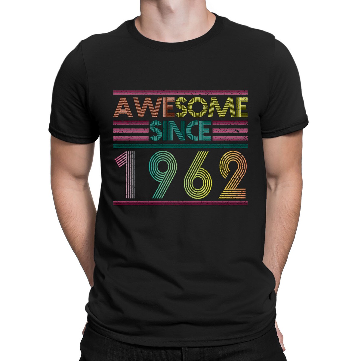 'Awesome Since 1962' 63rd Birthday T-Shirt - Personalized Men's Birthday Gift