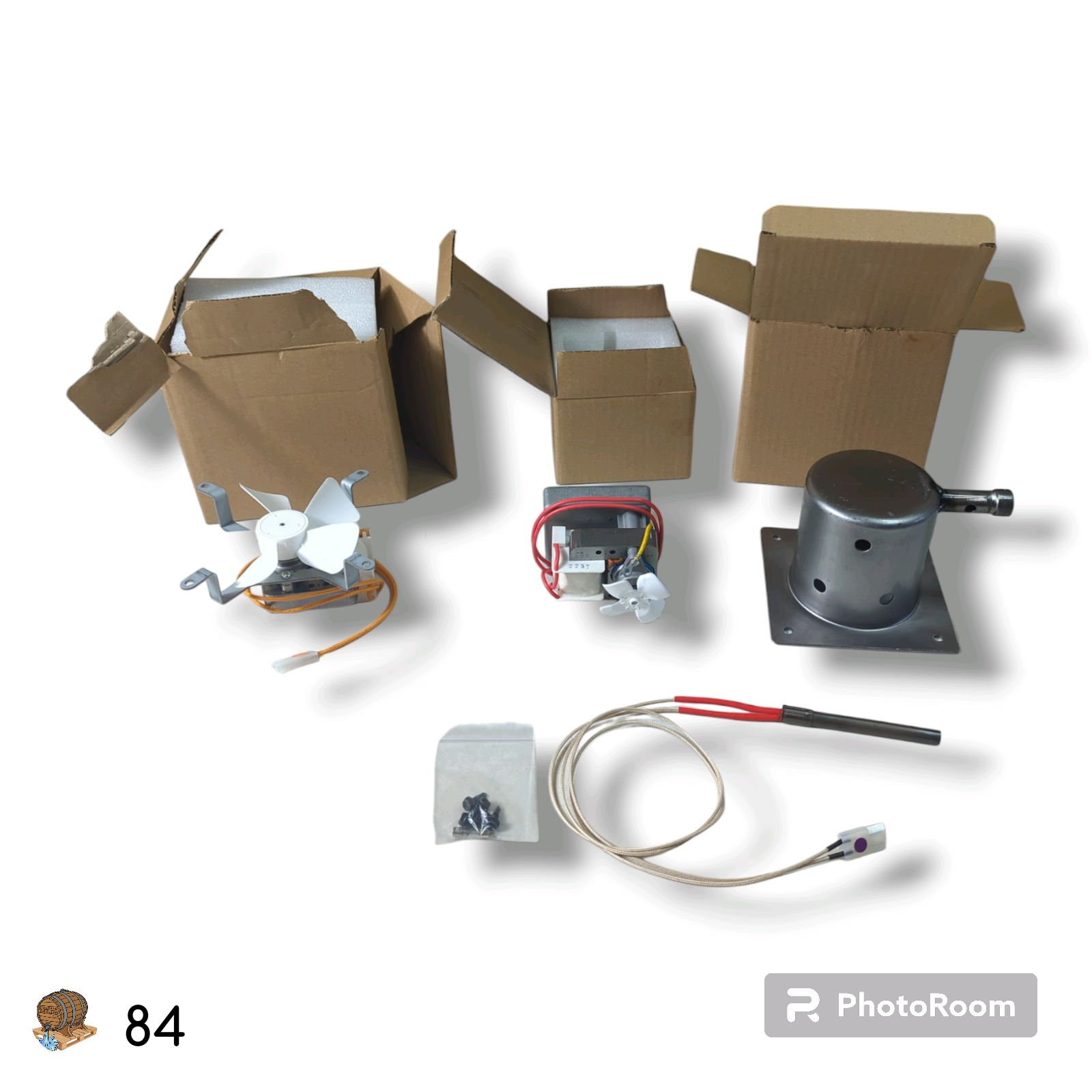 Fire Burn Pot Auger Motor Grill Induction Fan Kit for Traeger and most Pit boss eBay