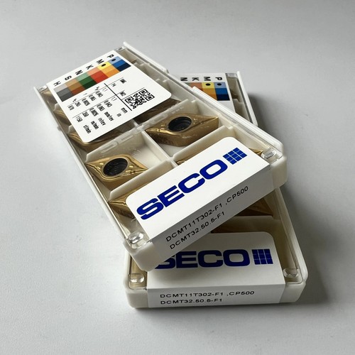 SECO / DCMT11T302-F1,CP500 / Hartmetalleinsätze 10 Stück - Picture 2 of 4