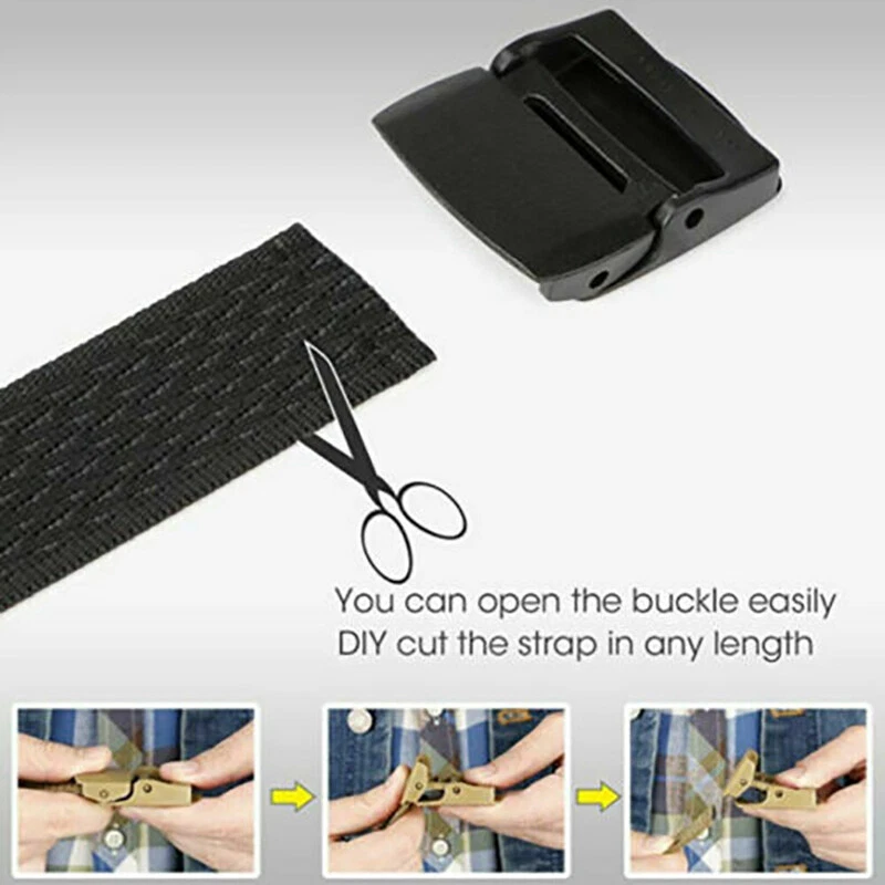 Cinturones tácticos militares para hombre ejército ajustable liberación rápida hebilla cintura Foto 4 de 4