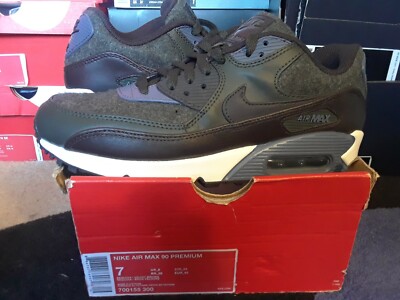 Nike Air Max 90 Premium Wool Sequoia Velvet Brown Light Carbon 95