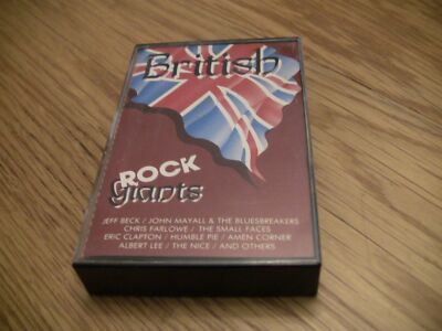British Rock Giants Cassette Tape with Jeff Beck, Small Faces, Eric Clapton