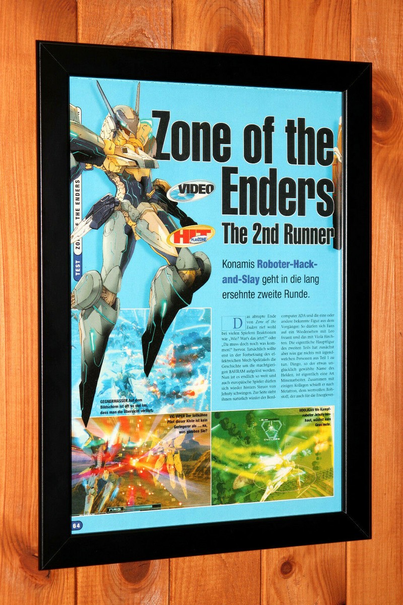 Zone of the Enders The 2nd Runner PS2 Small Vintage Promo Poster