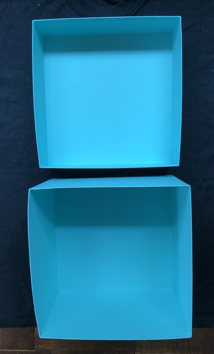 Tiffany box with ribbon 10.25 in. square empty blue | eBay Tiffany box with ribbon 10.25 in. square empty blue | eBay