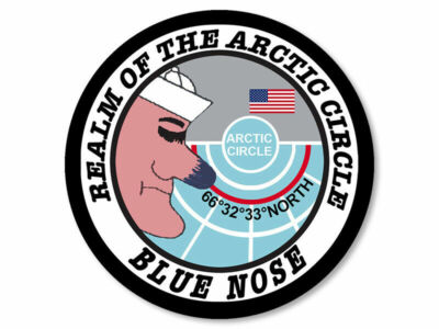 8cm 2xAufkleber Sticker Decal Navy Realm The Arctic Circle Blue Nose F2205