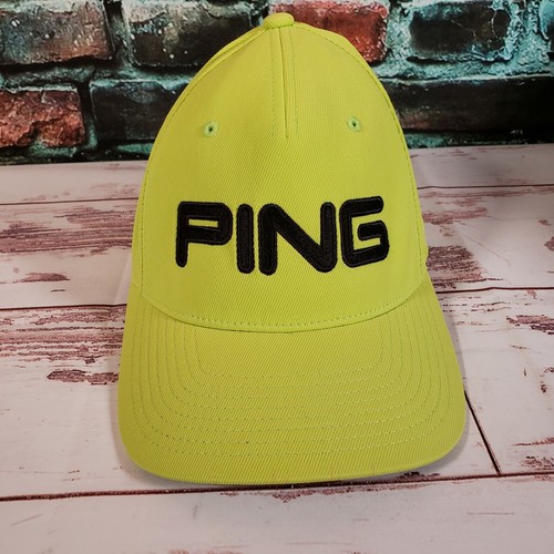Ping Golf Flexfit Hat Lime Green/black 