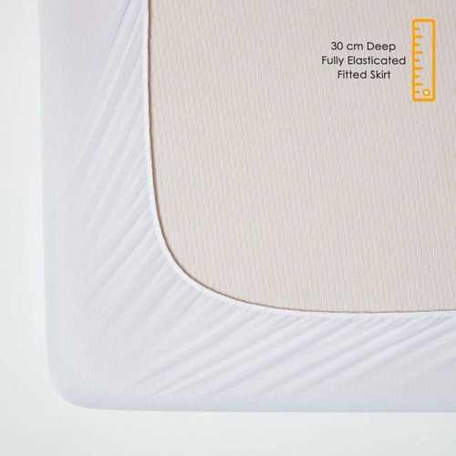 Extra Deep Quilted Matteress Protector Fitted Bed Cover Anti Allergy Matress UK - Picture 5 of 10