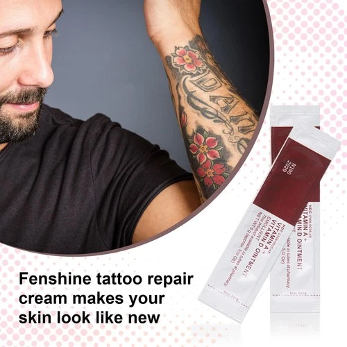 Tattoo Scar Repair Gel 50Pcs -Vitamin AandD Ointment for Tattoo Aftercare,Dry... image 3