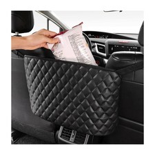 XJVSS Car Net Pocket Handbag Holder, Large Capacity Leather Auto Front Seat S...