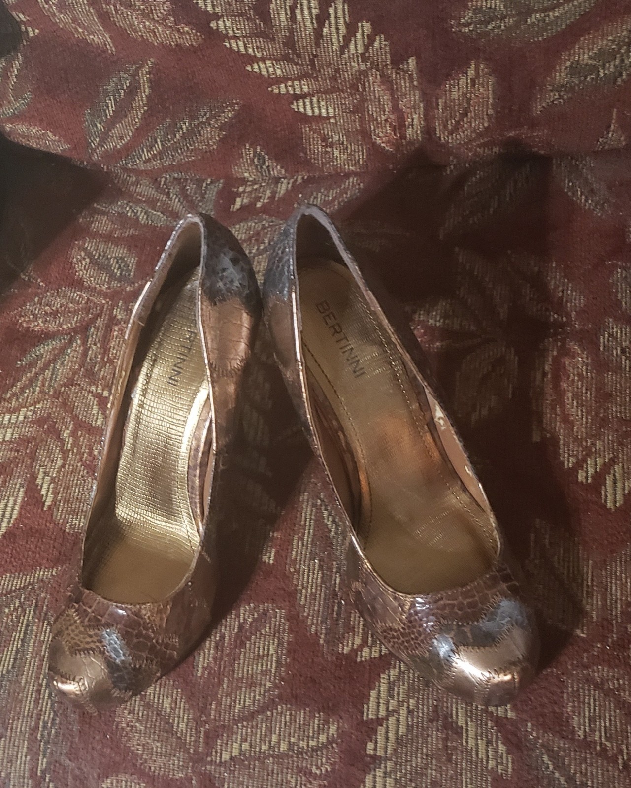 Bertinni Metallic Patchwork Vintage, Stilettos – … - image 2