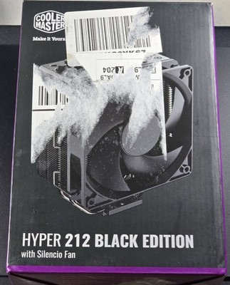 Cooler Master Hyper 212 Black Edition Air Cooler - Used, Works, With Retail Box