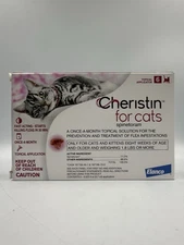 Cheristin For Cats Elanco 6 Doses Flea Treatment Prevention Topical Solution