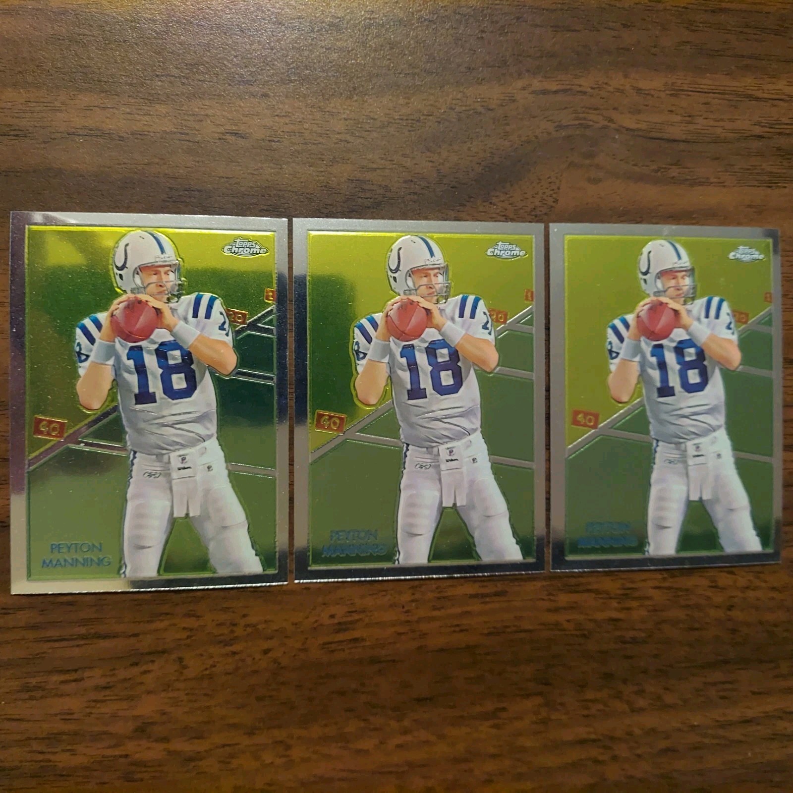 3 Peyton Manning COLTS 2009 Topps Chrome C40 NFL Football Special Insert Cards