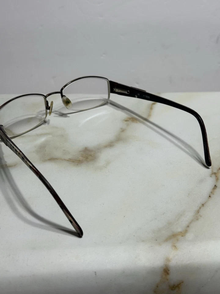 Monturas para gafas GUESS GU1795 GRY 50-18-135 metal logotipo rectangular borde completo negro Foto 4 de 4