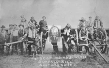 Tribe Of Indians With Buffalo Bill South Bend Indiana IN - Reprint