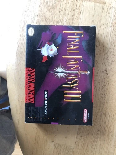 Final Fantasy III 3 Super Nintendo SNES Game Complete In Box
