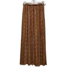 Vintage 70s 80s Womens Gold Maxi Skirt Disco Retro Club Paper Tag Unreadable