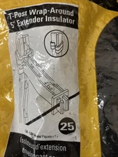 Zareba IT5XB Z T Post 5-Inch Extender Insulator, 25 per Bag, Black