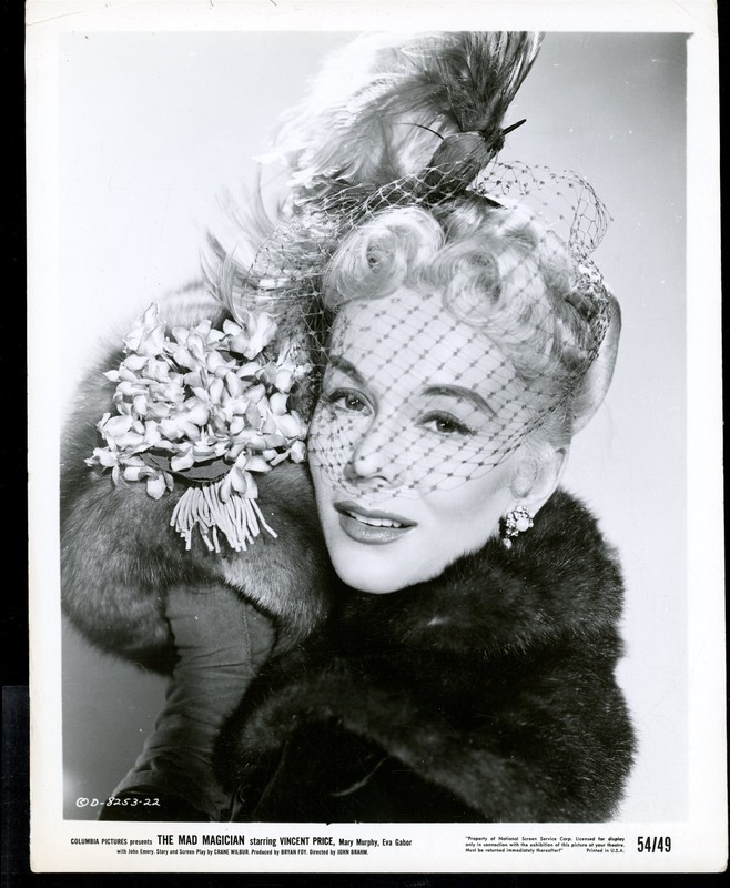 ZSA ZSA GABOR in The MAD MAGICIAN Original 1954 8 x 10 Glamour Still vv
