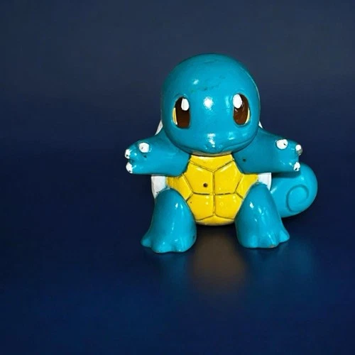 Vintage TOMY Pokemon SQUIRTLE 1.5" Mini Figure Nintendo CGTSJ Collectible Toy