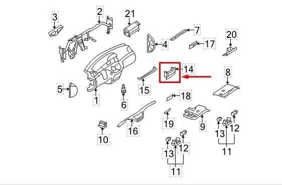 07-13 Mercedes-Benz S550 Consola de tablero Reproductor de CD Cubierta Panel de ajuste 221-680-08-34 Foto 2 de 4