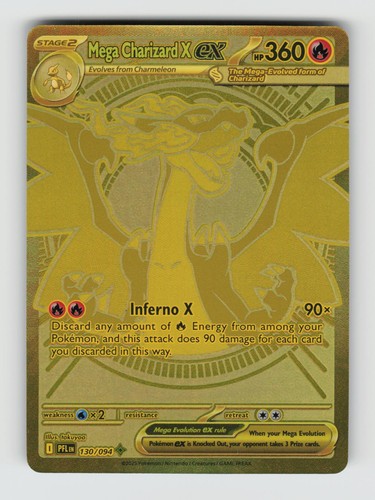 Phantasmal Flames 130/094 Mega Charizard X ex Holo Mega Hyper Rare NM