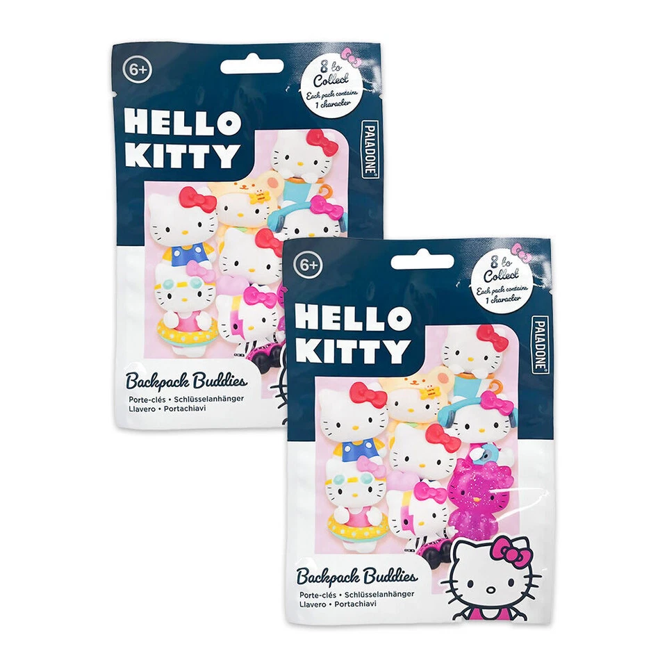 2PK Hello Kitty Backpack Buddies Kids/Children's Keyring Pendant Assorted 6y+