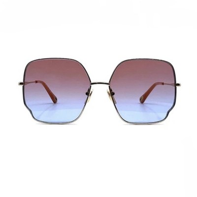 Sonnenbrille Chloé CH0092S C002 Damen Farbverlauf Rosa/Blau Neu Etui