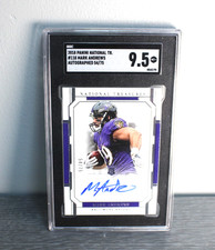 2018 National Treasures Rookie Green Mark Andrews #118 AUTOGRAPHED SGC 9.5.