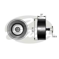 Gates Umlenk FüHrungsrolle Keilrippenriemen FüR BMW X3 3.0D 2.0D 3.0Sd T36294