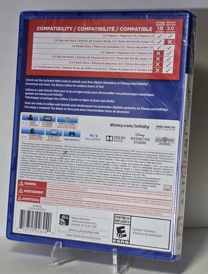 Disney Infinity 2.0 Edition PS4 PlayStation 4 Video Game BRAND NEW & SEALED - Image 2 of 2