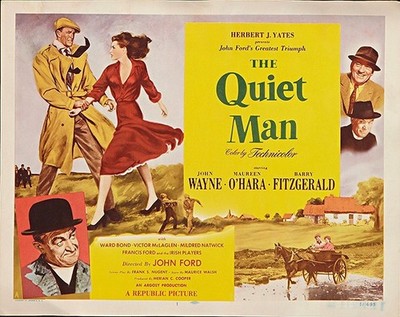The Quiet Man John Wayne Classic Movie Poster Print Wall Art 24x36
