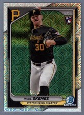 Paul Skenes 2024 Bowman Chrome Mega Box Mojo Refractor #31 Rookie RC Pirates