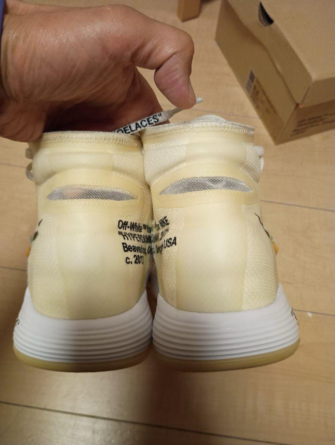 OFF WHITE X NIKE Taglia 9 5 Nike Off White x Hyperdunk 2017 Flyknit The Ten