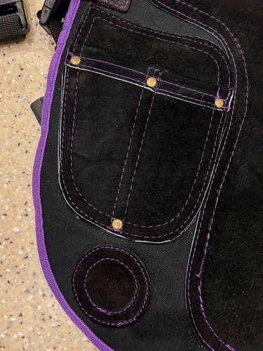 ¡NUEVO! Delantal para mujer Farrier chaps 23′′, 500 GSM cuero/lona, ajustable Cintura 28-52′′ - Imagen 14 de 17